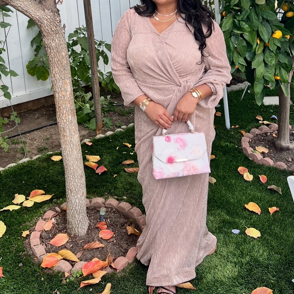 Elegant Blush Pink Women's Dress